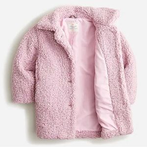J. Crew Kids Pink Sherpa Coat